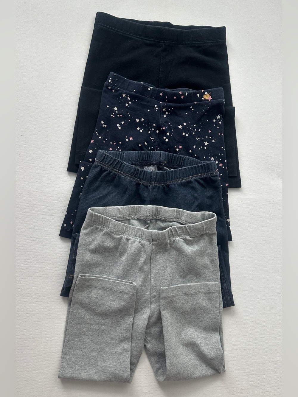 The Children's Place, Zara, Old Navy Girl’s Leggings 4-Pack. Size 4T.